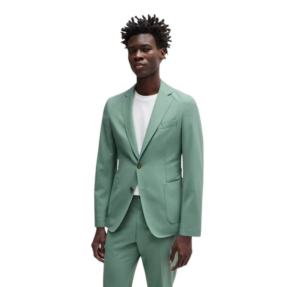 Boss Mens Notch Neck Blazer / Green